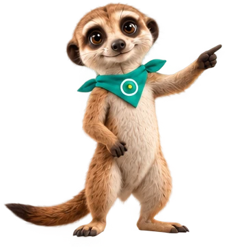 Maskot OAZEE ukazuje na nabídku v příspěvku na Instagramu